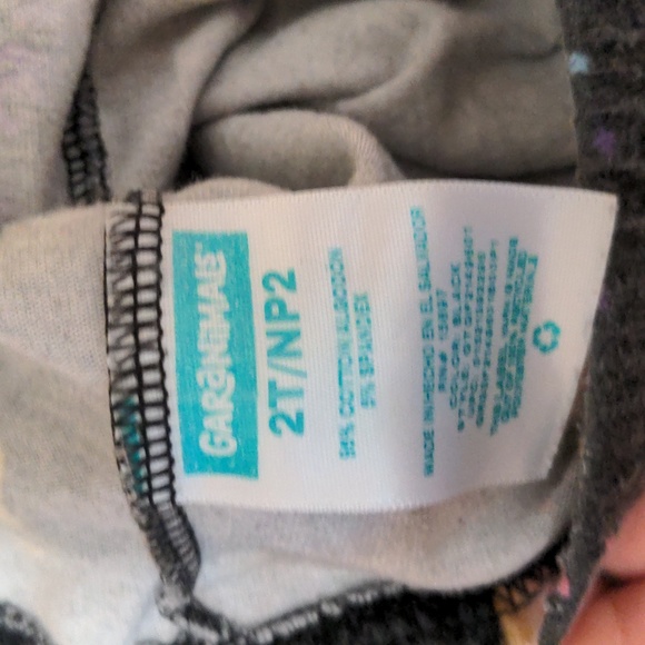 Toddler leggings (grey and unicorn print) - Picture 2 of 3